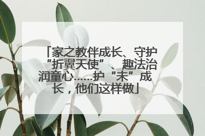 家之教伴成长、守护“折翼天使”、趣法治润童心……护“未”成长，他们这样做
