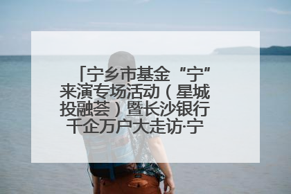 宁乡市基金“宁”来演专场活动（星城投融荟）暨长沙银行千企万户大走访·宁乡专场活动举行