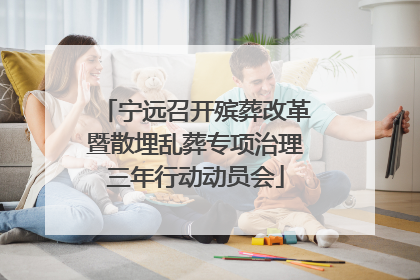 宁远召开殡葬改革暨散埋乱葬专项治理三年行动动员会