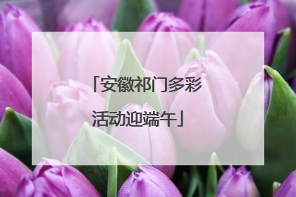 安徽祁门多彩活动迎端午