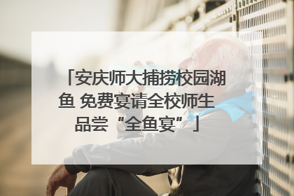 安庆师大捕捞校园湖鱼 免费宴请全校师生品尝“全鱼宴”