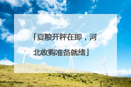 夏粮开秤在即，河北收购准备就绪