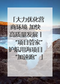 大力优化营商环境 加快高质量发展丨“项目管家”护航用海项目“加速跑”