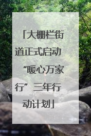大栅栏街道正式启动“暖心万家行”三年行动计划