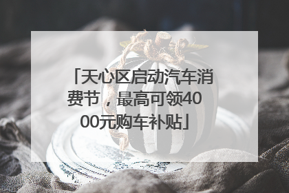 天心区启动汽车消费节，最高可领4000元购车补贴