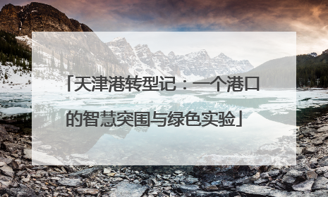 天津港转型记：一个港口的智慧突围与绿色实验