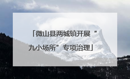 微山县两城镇开展“九小场所”专项治理