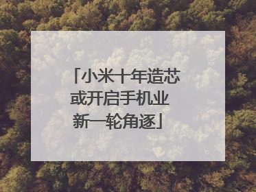 小米十年造芯 或开启手机业新一轮角逐