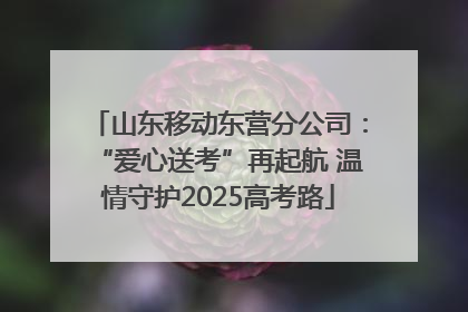 山东移动东营分公司：“爱心送考”再起航 温情守护2025高考路