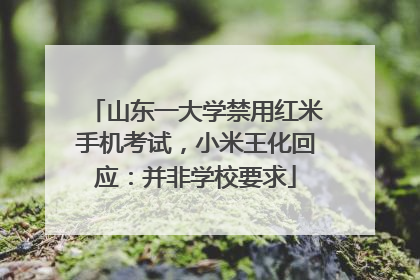 山东一大学禁用红米手机考试，小米王化回应：并非学校要求