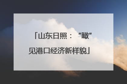 山东日照：“瞰”见港口经济新样貌