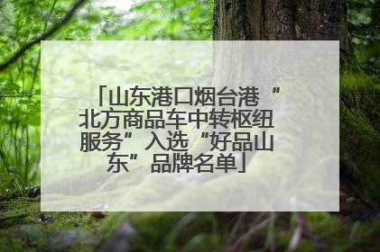 山东港口烟台港“北方商品车中转枢纽服务”入选“好品山东”品牌名单