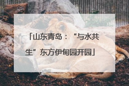 山东青岛：“与水共生”东方伊甸园开园