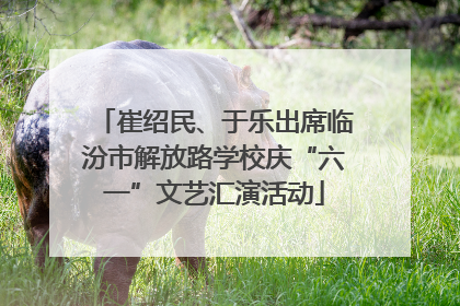 崔绍民、于乐出席临汾市解放路学校庆“六一”文艺汇演活动