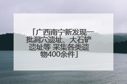 广西南宁新发现一批洞穴遗址、大石铲遗址等 采集各类遗物400余件