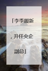 李季履新，升任央企副总