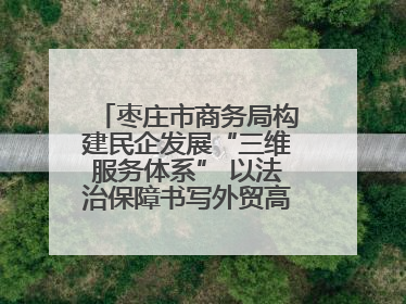 枣庄市商务局构建民企发展“三维服务体系” 以法治保障书写外贸高质量答卷
