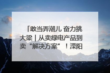 敢当弄潮儿 奋力挑大梁｜从卖绿电产品到卖“解决方案”！溧阳立足产业优势建成五大微电网示范项目