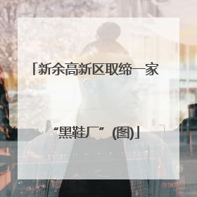 新余高新区取缔一家“黑鞋厂”(图)