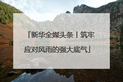 新华全媒头条丨筑牢应对风雨的强大底气