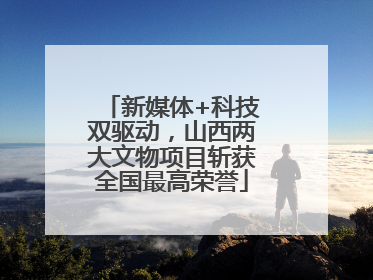 新媒体+科技双驱动，山西两大文物项目斩获全国最高荣誉