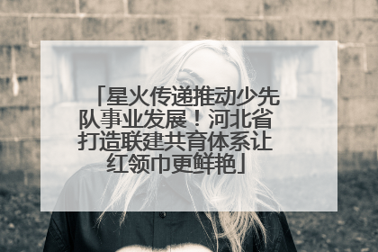 星火传递推动少先队事业发展！河北省打造联建共育体系让红领巾更鲜艳