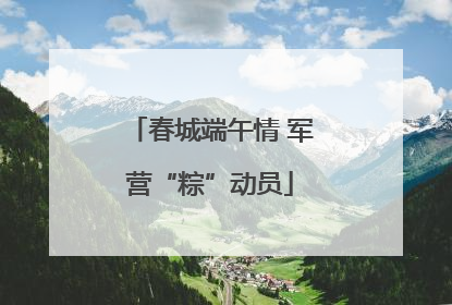 春城端午情 军营“粽”动员