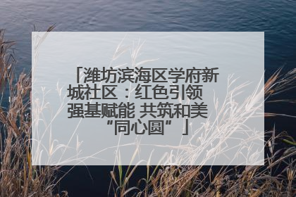 潍坊滨海区学府新城社区：红色引领 强基赋能 共筑和美“同心圆”