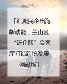 汇聚民企出海新动能，兰山区“沂企联”会客厅打造跨境发展强磁场