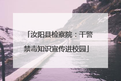汝阳县检察院：干警禁毒知识宣传进校园