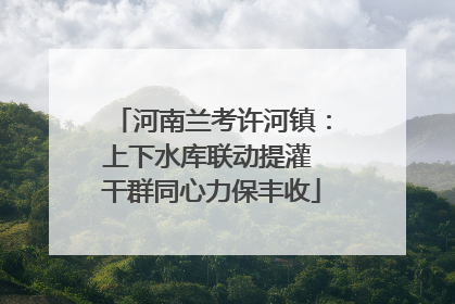 河南兰考许河镇：上下水库联动提灌 干群同心力保丰收