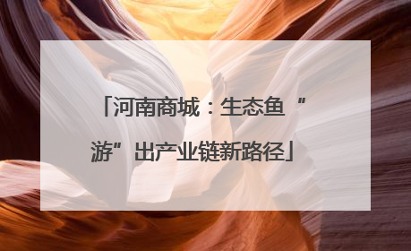 河南商城：生态鱼“游”出产业链新路径