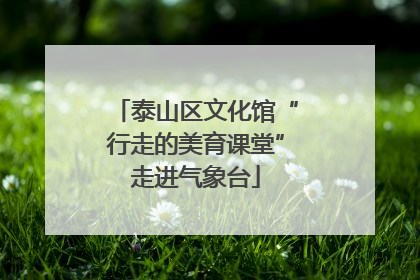 泰山区文化馆“行走的美育课堂”走进气象台