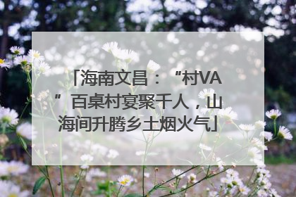 海南文昌：“村VA”百桌村宴聚千人，山海间升腾乡土烟火气