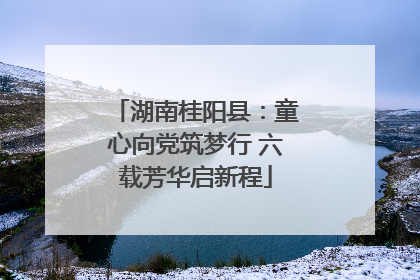 湖南桂阳县：童心向党筑梦行 六载芳华启新程