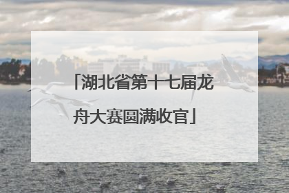 湖北省第十七届龙舟大赛圆满收官