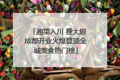 湘菜入川 费大厨成都开业火爆登顶全城美食热门榜