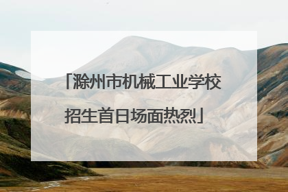 滁州市机械工业学校招生首日场面热烈