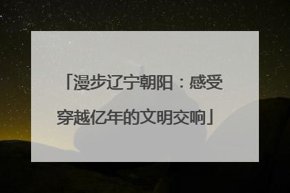 漫步辽宁朝阳：感受穿越亿年的文明交响