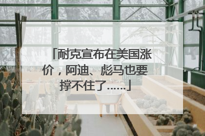 耐克宣布在美国涨价，阿迪、彪马也要撑不住了……
