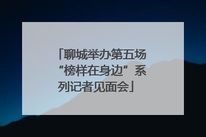 聊城举办第五场“榜样在身边”系列记者见面会