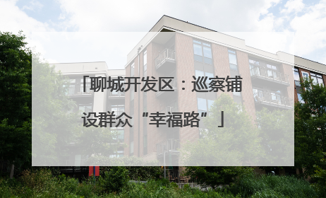 聊城开发区：巡察铺设群众“幸福路”