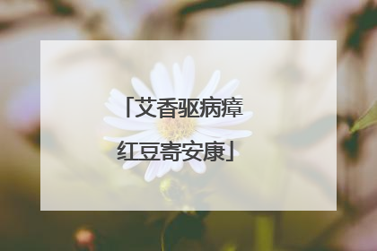 艾香驱病瘴 红豆寄安康