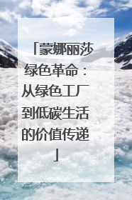 蒙娜丽莎绿色革命：从绿色工厂到低碳生活的价值传递