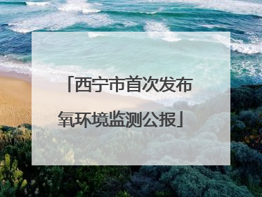 西宁市首次发布氧环境监测公报