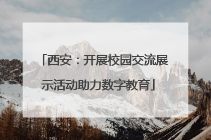 西安：开展校园交流展示活动助力数字教育