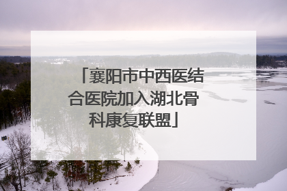 襄阳市中西医结合医院加入湖北骨科康复联盟