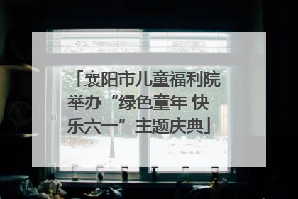 襄阳市儿童福利院举办“绿色童年 快乐六一”主题庆典