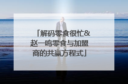 解码零食很忙&赵一鸣零食与加盟商的共赢方程式