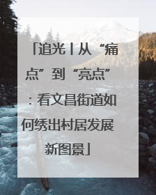 追光丨从“痛点”到“亮点”：看文昌街道如何绣出村居发展新图景